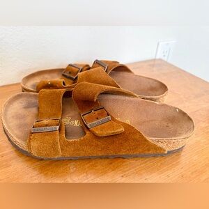 Birkenstock Arizona Mink Suede Leather size 9.5